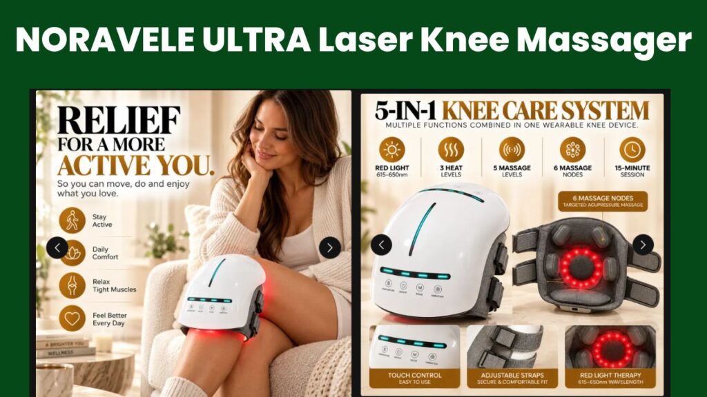NORAVELE ULTRA Laser Knee Massager Review: Honest Look at Features, Pros & Price
